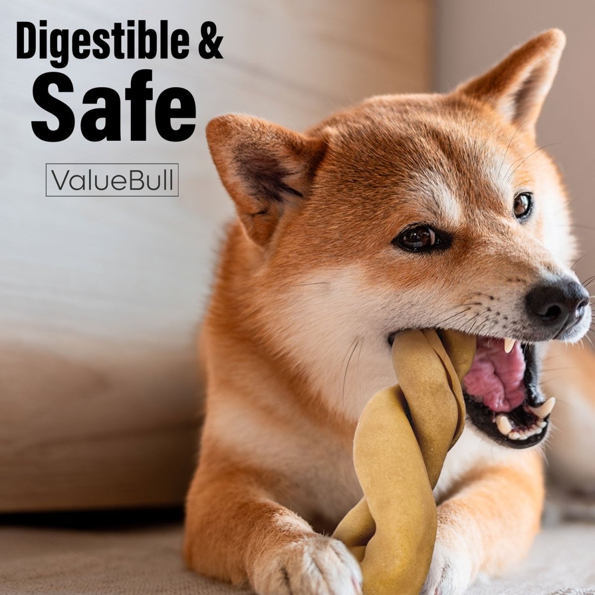 ValueBull USA Collagen Twists, Dog Chews, Natural Beef, Chicken Infused, 50 Count BULK PACK - ValuePetSupplies