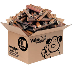 ValueBull USA Collagen Sticks For Dogs, Bully Sticks & Rawhide Alternative, Jumbo 6 Inch, 200 Count BULK PACK - ValuePetSupplies