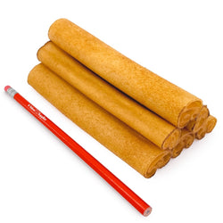 ValueBull USA Collagen Sticks, Beef Dog Chews, Lightly Smoked, Jumbo 6", 400 Ct WHOLESALE PACK - ValuePetSupplies