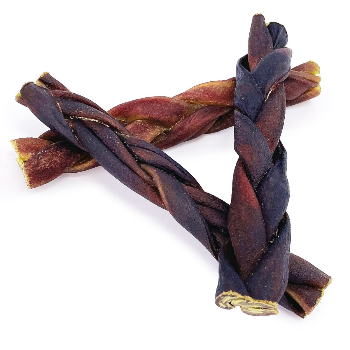 ValueBull USA Collagen Braid Beef Large Dog Chews, Medium 6 Inch 10 Count - Medium - 10 Braids