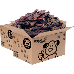 ValueBull USA Collagen Braid Beef Large Dog Chews, Medium 6 Inch 50 Count Bulk - ValuePetSupplies
