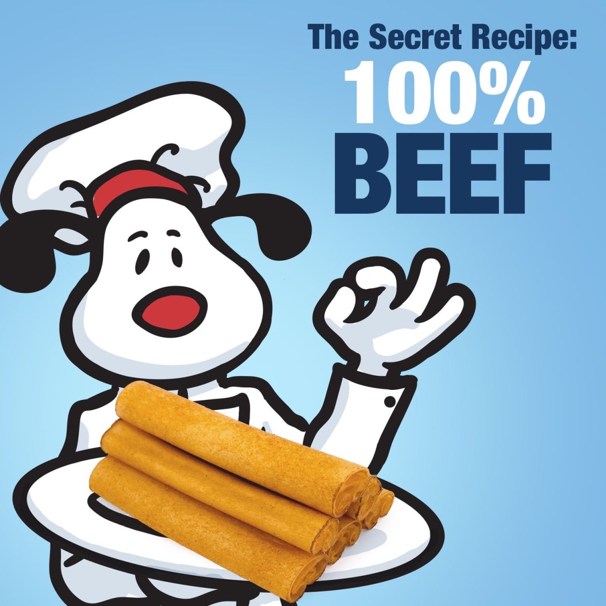 ValueBull USA Collagen Sticks, Beef Dog Chews, Lightly Smoked, Medium 6 Inch, 200 Count BULK PACK - ValuePetSupplies