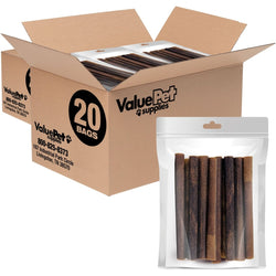 ValueBull USA Collagen Sticks For Dogs, Bully Sticks & Rawhide Alternative, Medium 6 Inch, 400 Count RESALE PACKS (40 x 10 Count) - ValuePetSupplies