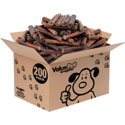 ValueBull USA Collagen Sticks For Dogs, Bully Sticks & Rawhide Alternative, Super Jumbo 6 Inch, 200ct BULK PACK - ValuePetSupplies