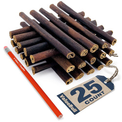ValueBull USA Collagen Sticks For Small Dogs, Bully Sticks & Rawhide Alternative, Thin 6 Inch, 25 Count - ValuePetSupplies