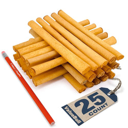 ValueBull USA Collagen Sticks, Beef Dog Chews, Lightly Smoked, Thin 6 Inch, 25 Count - ValuePetSupplies