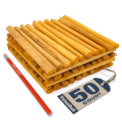 ValueBull USA Collagen Sticks, Beef Dog Chews, Lightly Smoked, Thin 6 Inch, 50 Count - ValuePetSupplies