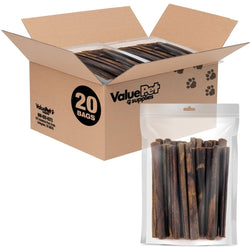 ValueBull USA Collagen Sticks For Small Dogs, Bully Sticks & Rawhide Alternative, Thin 6 Inch, 400 Count RESALE PACKS (20 x 20 Count) - ValuePetSupplies