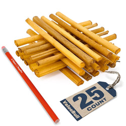 ValueBull USA Collagen Sticks, Beef Dog Chews, Lightly Smoked, Extra Thin 6", 25 Count - ValuePetSupplies