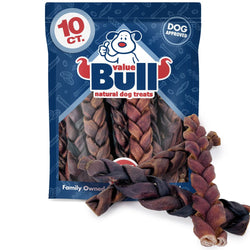 ValueBull USA Collagen Braids, Jumbo 11 - 12 Inch, 10 Count - ValuePetSupplies