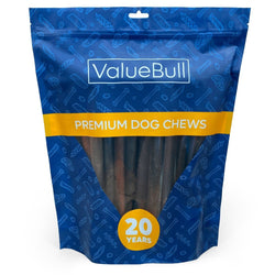 ValueBull USA Collagen Sticks For Dogs, Bully Sticks & Rawhide Alternative, Jumbo 12 Inch, 25 Count - ValuePetSupplies