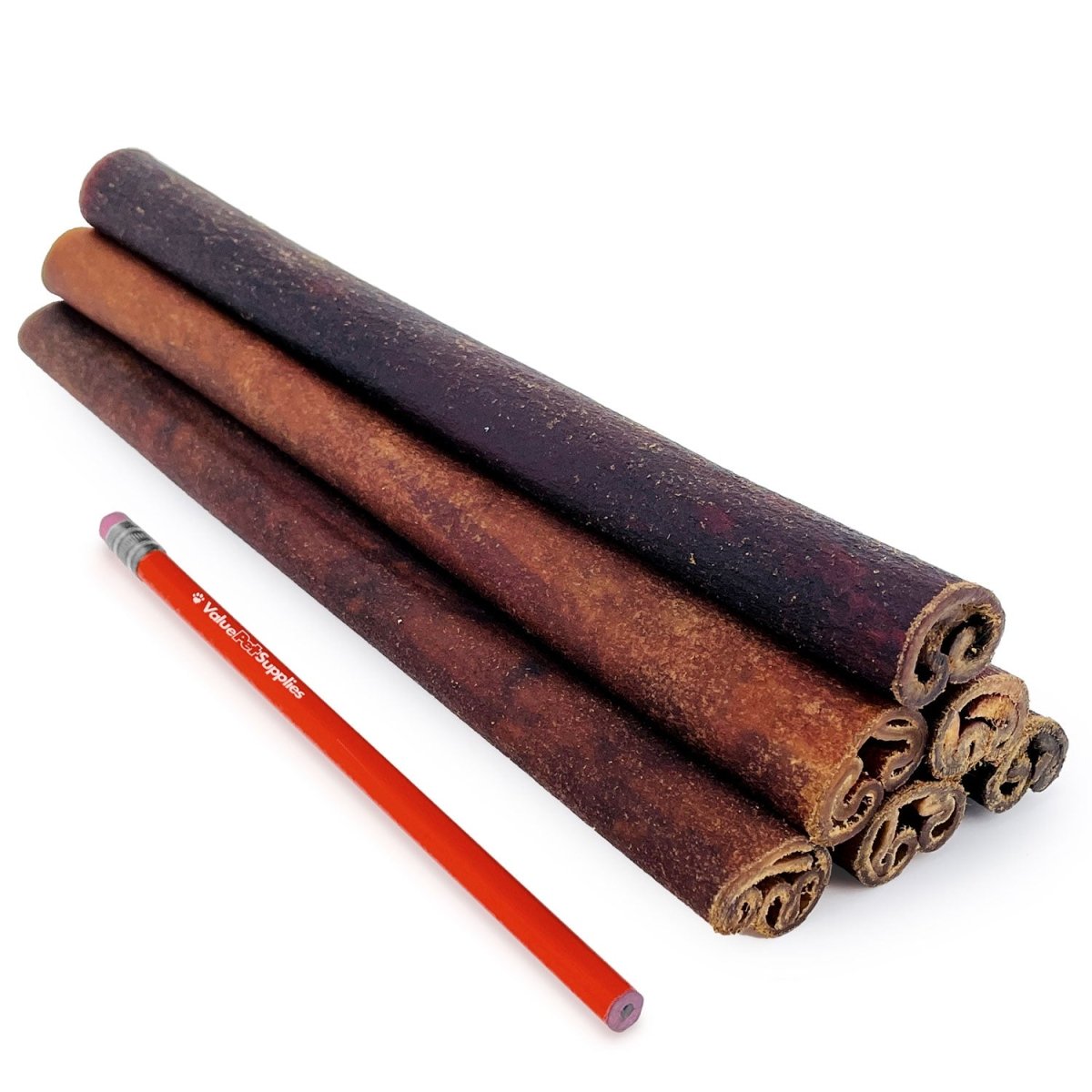 ValueBull USA Collagen Sticks For Dogs, Bully Sticks & Rawhide Alternative, Jumbo 12 Inch, 400 Count RESALE PACKS (80 x 5 Count) - ValuePetSupplies