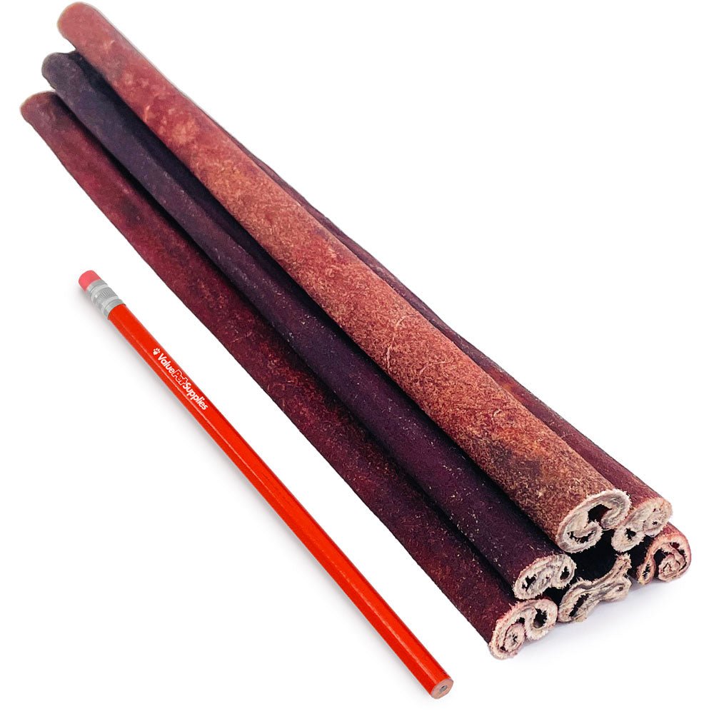 ValueBull USA Collagen Sticks For Dogs, Bully Sticks & Rawhide Alternative, Medium 12 Inch, 400 Count RESALE PACKS (80 x 5 Count) - ValuePetSupplies
