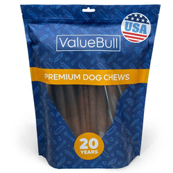 ValueBull USA Collagen Sticks for Dogs, 12 Inch Super Jumbo Chews, Natural Long - Lasting Dog Treats, 25 Count - ValuePetSupplies