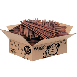 ValueBull USA Collagen Sticks For Small Dogs, Bully Sticks & Rawhide Alternative, X - Thin 12 in, 100ct BULK PACK - ValuePetSupplies