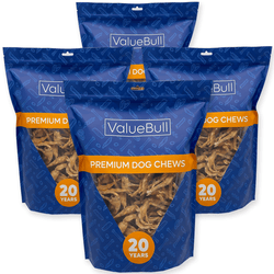 ValueBull USA Dehydrated Chicken Feet for Dogs, 400 Count Wholesale Pack - ValuePetSupplies