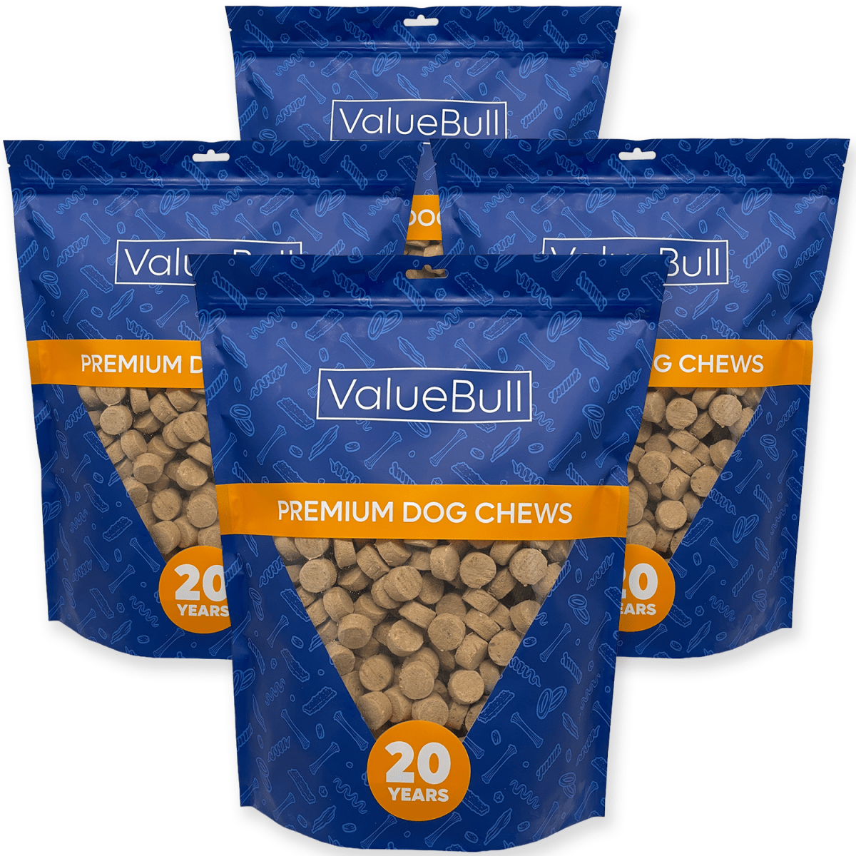 ValueBull USA Freeze Dried Chicken, Apple, Kale Training Treats for Dogs & Cats, 8 Pounds Wholesale Pack - ValuePetSupplies