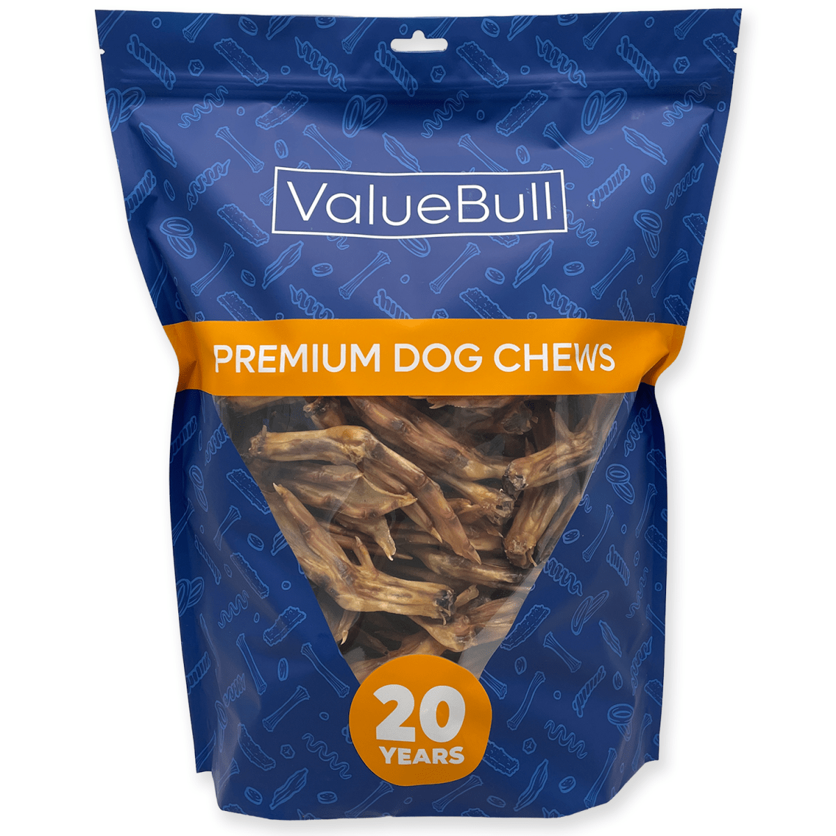 ValueBull USA Dehydrated Duck Feet for Dogs, 100 Count - ValuePetSupplies
