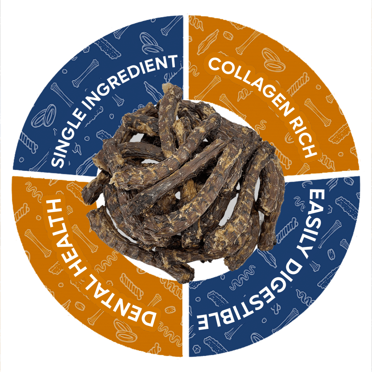 USA Dehydrated Duck Necks for Dogs, 100 Count Wholesale Pack - ValuePetSupplies