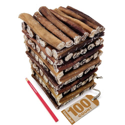 ValueBull USA Bully Sticks, Super Jumbo 6 Inch, 100 Count BULK PACK - ValuePetSupplies