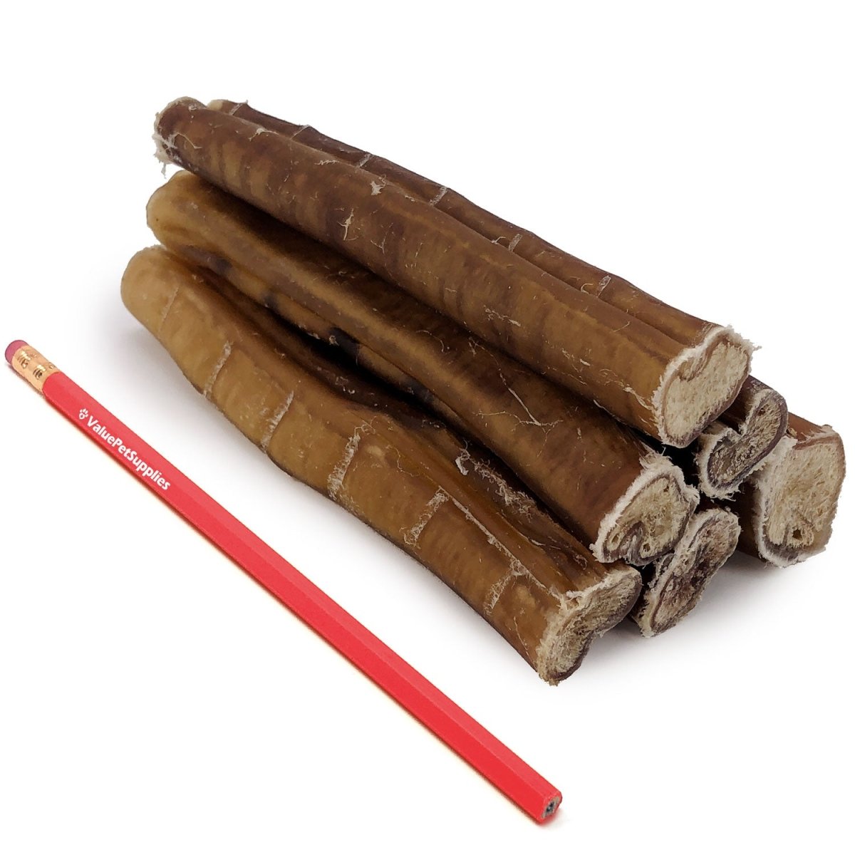 ValueBull USA Bully Sticks, Super Jumbo 6 Inch, 100 Count BULK PACK - ValuePetSupplies