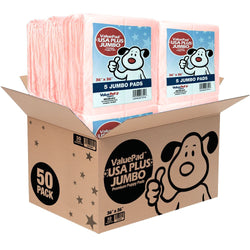 ValuePad USA Plus Puppy Pads, Jumbo 36x36 Inch, 50 Count - ValuePetSupplies