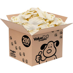 ValueBull Premium Cow Ears, Large, 200 Count BULK PACK - ValuePetSupplies