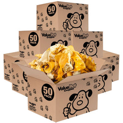 ValueBull Cow Ears, Varied Shapes, Small, 400 Count WHOLESALE PACK - ValuePetSupplies