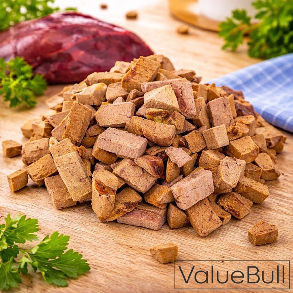 ValueBull USA Freeze Dried Beef Liver, 8 Pound Wholesale Pack - ValuePetSupplies