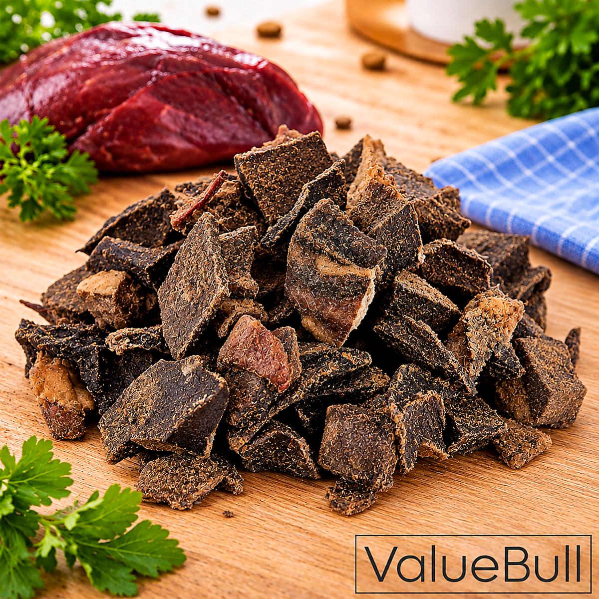 ValueBull Beef Heart Cubes for Dogs, 1 Pound - ValuePetSupplies