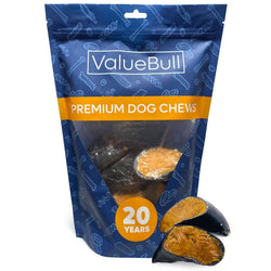 ValueBull Cheese Stuffed Beef Hooves Dog Chews, 10 Count - ValuePetSupplies
