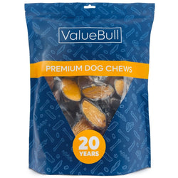 ValueBull Cheese Stuffed Beef Hooves Dog Chews, 25 Count - ValuePetSupplies