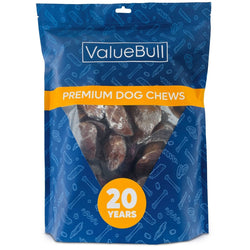 ValueBull Stuffed Beef Hooves Dog Chews, Peanut Butter, 25 Count - ValuePetSupplies