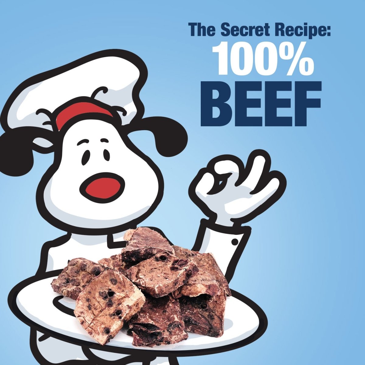 ValueBull Premium Beef Lung Cubes, 2 Pounds - 2