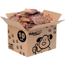 ValueBull Beef Lung Wafers, Premium 10 Pounds Bulk Pack - ValuePetSupplies