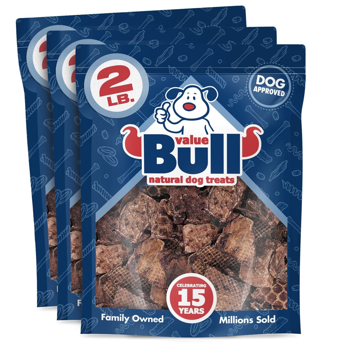 ValueBull Beef Lung Wafers, Premium 6 Pounds - ValuePetSupplies