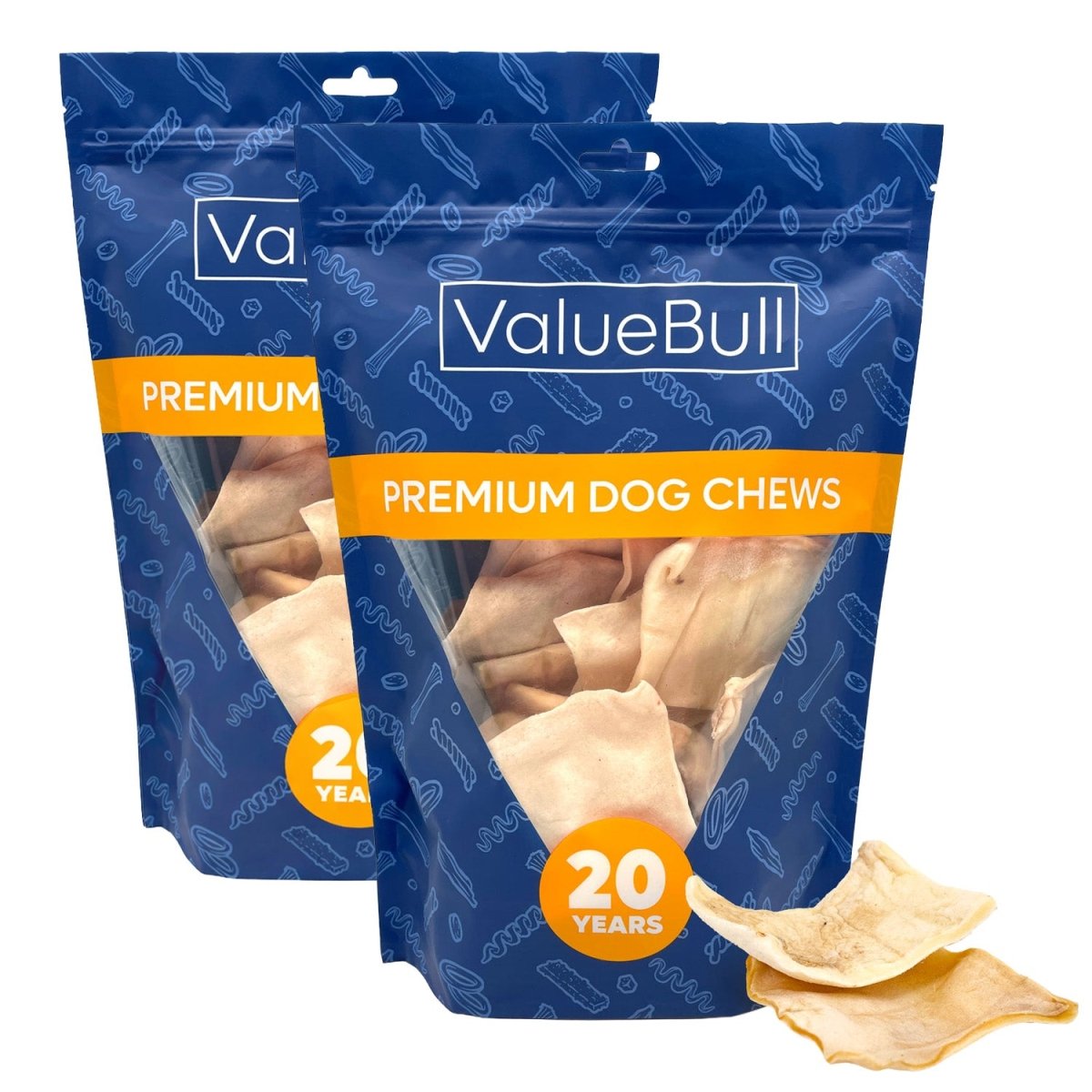 ValueBull USA Rawhide Chips, 2 Pound - ValuePetSupplies