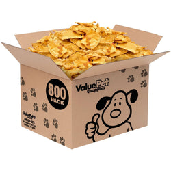 ValueBull USA Rawhide Chips, Chicken Infused, 800 Count Wholesale Pack - ValuePetSupplies