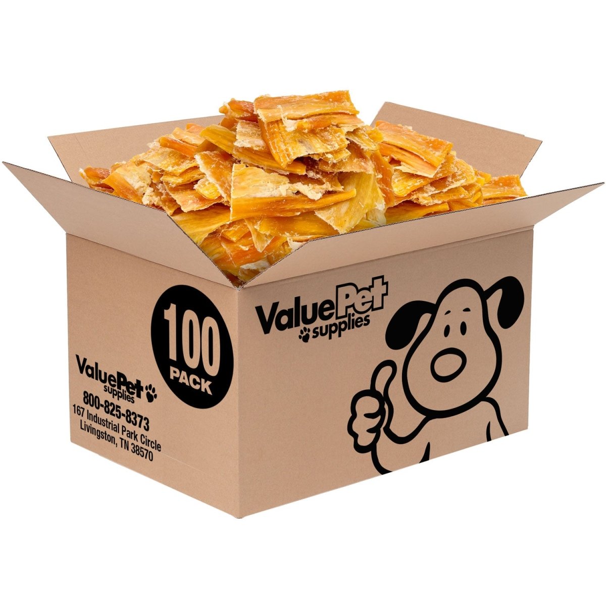 ValueBull Beef Backstrap Tendons, Premium, 100 Count - ValuePetSupplies