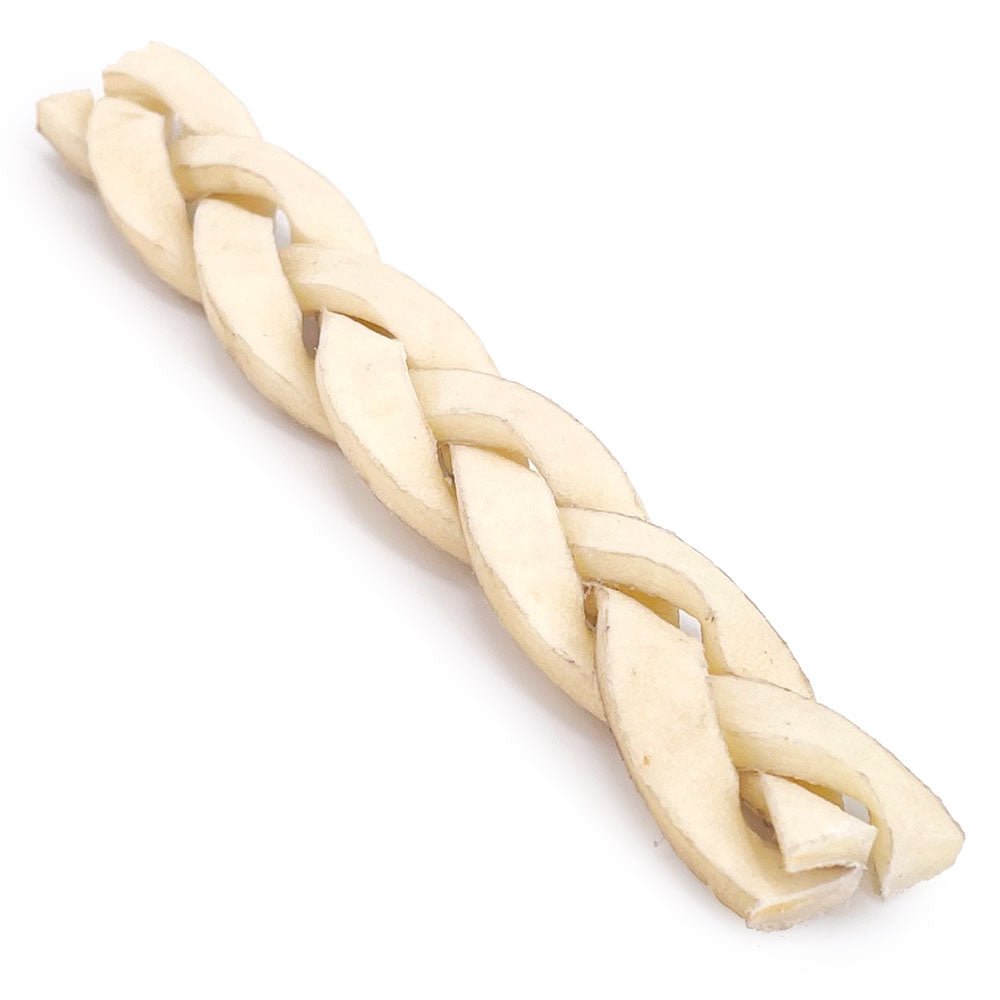 ValueBull Beef Cheek Braids, Long Lasting Dog Chews, 5-6 Inch, 100 Count Bulk Pack - Cheek - 100 Braids