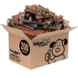 ValueBull Collagen Sticks For Dogs, Bully Sticks & Rawhide Alternative, Jumbo 6 Inch, 200 Count BULK PACK - ValuePetSupplies