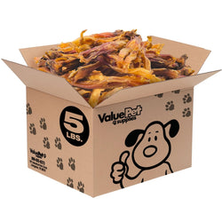 ValueBull Beef Tendons For Dogs, Varied Shapes, 5 Pounds Bulk Pack - ValuePetSupplies
