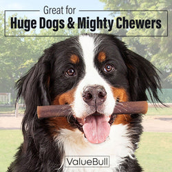 ValueBull Collagen Sticks For Dogs, Bully Sticks & Rawhide Alternative, Super Jumbo 6 in, 400 ct WHOLESALE PACK - ValuePetSupplies