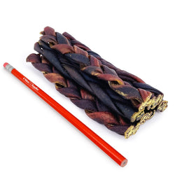 ValueBull Beef Collagen Braids for Dogs, Thin 5 - 6 Inch, 400 Count - ValuePetSupplies