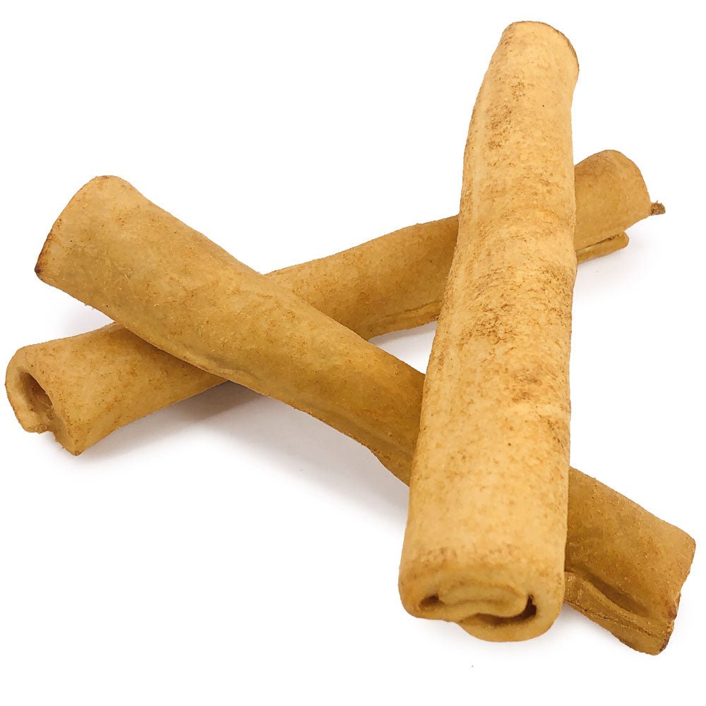 ValueBull USA Retriever Rolls for Small Dogs, Premium Thick Cut Rawhide, Thin 5 Inch, Smoked, 100 Count BULK PACK - ValuePetSupplies