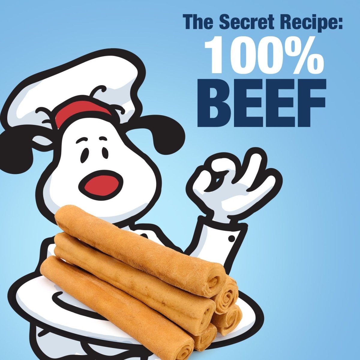 ValueBull USA Retriever Rolls for Small Dogs, Premium Thick Cut Rawhide, Thin 5 Inch, Smoked, 5 Count (SAMPLE PACK) - ValuePetSupplies