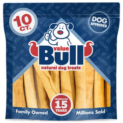 ValueBull USA Retriever Rolls, Premium Rawhide Chews, Thick 10 Inch, Chicken Infused, 10 Count - ValuePetSupplies