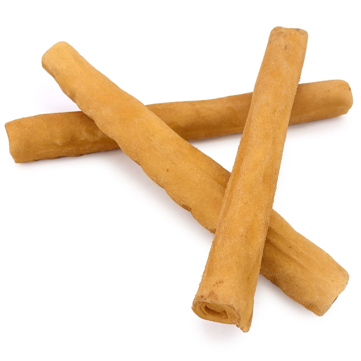 ValueBull USA Retriever Rolls, Premium Thick Cut Rawhide, Thick 9 - 10 Inch, Smoked, 200 Count Bulk Pack - ValuePetSupplies