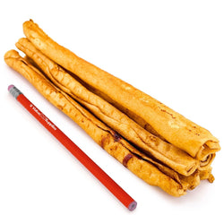 ValueBull USA Retriever Rolls for Small Dogs, Premium Rawhide, Thin 10 Inch, Chicken Infused, 50 Count - ValuePetSupplies