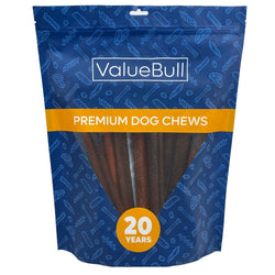 ValueBull Collagen Sticks For Dogs, Bully Sticks & Rawhide Alternative, Jumbo 12 Inch, 10 Count - ValuePetSupplies